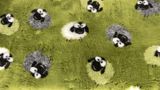 DRYBED Premium Vet Bed Farm Animals Woolly Sheep green 100 x 75 cm
